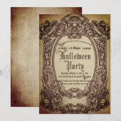  Victoriaans gothische partij met schande hallowee Kaart (Voorkant / Achterkant)