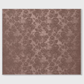 Victoriaans Gothische Retro Rozen Skulls Shabby Cadeaupapier (Vlak)