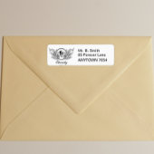 Victoriaans Gothische Skulls Eterniteit Etiket