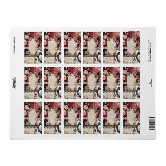  Victoriaans gotiek Etiket (Full Sheet)