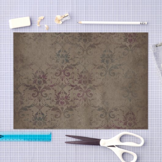 Victoriaans gotisch bruin tissuepapier | elegant (Craft)