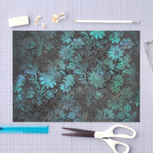 Victoriaans gotisch damast tissuepapier | elegant (Craft)