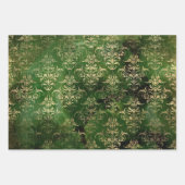 Victoriaans gotisch grunge inpakpapier, donker inpakpapier vel (Voorkant 3)