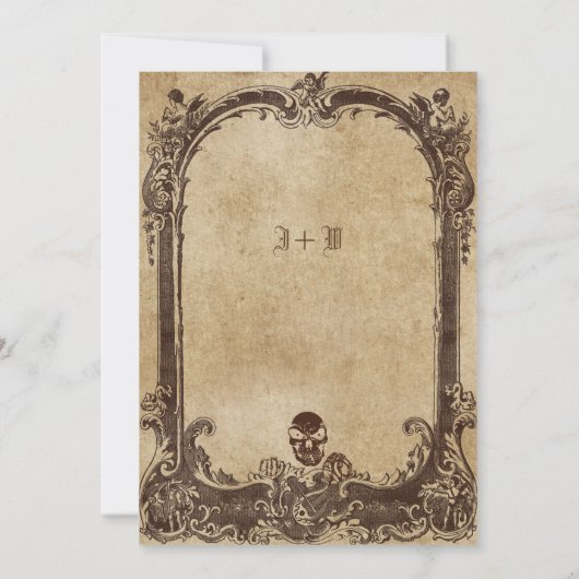  Victoriaans Gotisch Halloween Kaart (Achterkant)