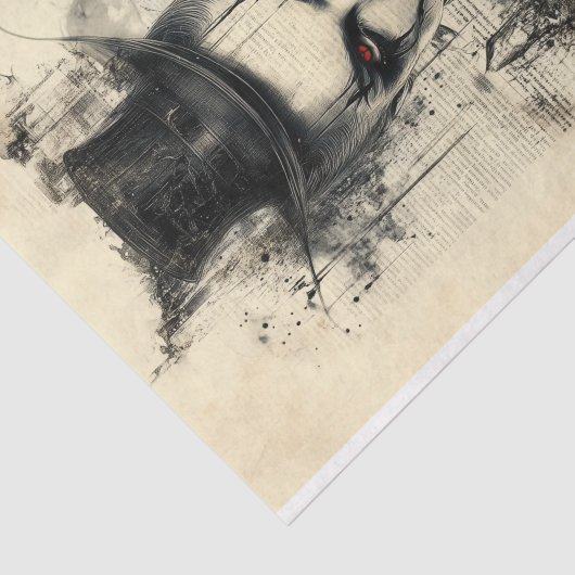 Victoriaans Gotisch Karakter BC1 Decoupage Tissuepapier (Detail)