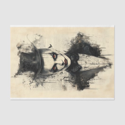 Victoriaans Gotisch Karakter BC1 Decoupage Tissuepapier (Voorkant)