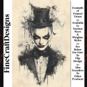 Victoriaans Gotisch Karakter BC1 Decoupage Tissuepapier