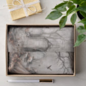 Victoriaans gotisch koppel decoupage tissuepapier (Geschenk)