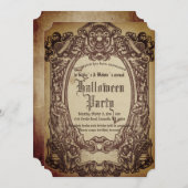  Victoriaans gotisch Lijst Bloody Halloween Kaart (Voorkant / Achterkant)