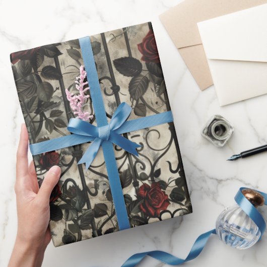 Victoriaans gotisch tuinpatroon cadeaupapier (Geschenken)