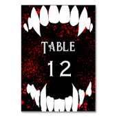 Victoriaans Gotische Bloedspatten Vampier Bruiloft Kaart (Achterkant)