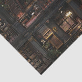 Victoriaans Gotische Dollshouse Dark Academia Tissuepapier (Detail)