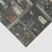 Victoriaans Gotische Dollshouse Dark Academia Tissuepapier (Detail)