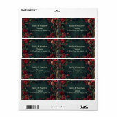 Victoriaans Gotische Elegantie Bruiloft Etiket (Full Sheet)