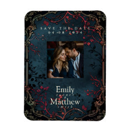 Victoriaans Gotische Elegantie Bruiloft Save The D Magneet