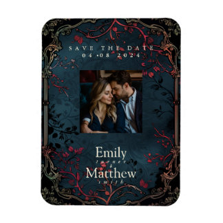 Victoriaans Gotische Elegantie Bruiloft Save The D Magneet