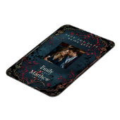 Victoriaans Gotische Elegantie Bruiloft Save The D Magneet (Linkerzijde)