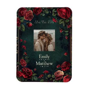 Victoriaans Gotische Elegantie Bruiloft Save The D Magneet