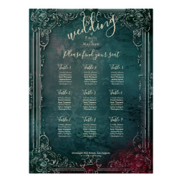 Victoriaans Gotische Elegantie Bruiloft Zittinggra Perfect Poster