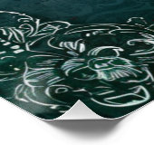 Victoriaans Gotische Elegantie Bruiloft Zittinggra Perfect Poster (Hoek)