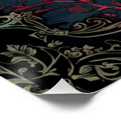 Victoriaans Gotische Elegantie Bruiloft Zittinggra Perfect Poster (Hoek)