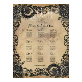 Victoriaans Gotische Elegantie Bruiloft Zittinggra Perfect Poster