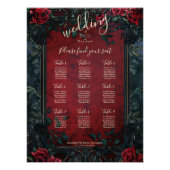 Victoriaans Gotische Elegantie Bruiloft Zittinggra Perfect Poster (Voorkant)