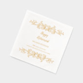 Victoriaans gotische gelukkige pensionering folie servetten (Links)