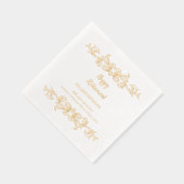 Victoriaans gotische gelukkige pensionering folie servetten (Rechts)