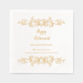 Victoriaans gotische gelukkige pensionering folie servetten (Voorkant)