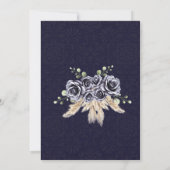 Victoriaans Gotische Gothic Bruiloft Kaart (Achterkant)