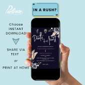 Victoriaans Gotische Gothic Bruiloft Kaart