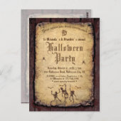  Victoriaans Gotische Halloween Party Briefkaart (Voorkant / Achterkant)