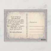  Victoriaans Gotische Halloween Party Briefkaart (Achterkant)