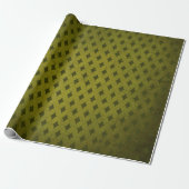  Victoriaans Gotische Retro Poison Green Shabby Cadeaupapier (Uitgerold)