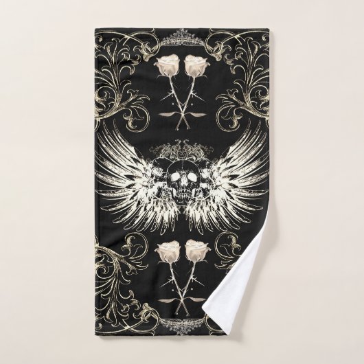 Victoriaans gotische Romance Schuilvleugels en wit Bad Handdoek (Handdoek)