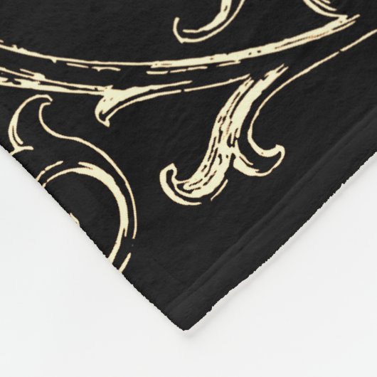 Victoriaans gotische Romance Schuilvleugels en wit Fleece Deken (Hoek)