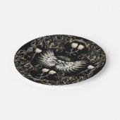 Victoriaans gotische Romance Schuilvleugels en wit Papieren Bordje (Gekanteld)