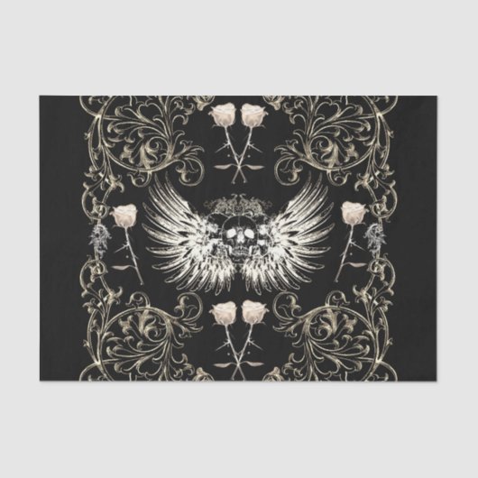 Victoriaans gotische Romance Schuilvleugels en wit Tissuepapier (Voorkant)