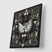 Victoriaans gotische Romance Schuilvleugels en wit Vierkante Klok (Hoek)