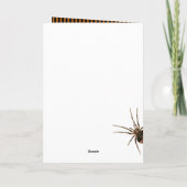 Victoriaans Gotische schedel Damask Halloween Kaart (Achterkant)