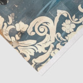 Victoriaans Gotische Skelet Schedel Decoupage Tissuepapier (Detail)