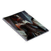 Victoriaans gotische steampunk elegante dame notitieboek (Rechterzijde)