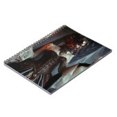 Victoriaans gotische steampunk elegante dame notitieboek (Linkerzijde)