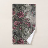 Victoriaans Gotische Tuin Rozen Patroon Bad Handdoek (Handdoek)