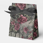 Victoriaans Gotische Tuin Rozen Patroon Bedankdoosjes (Voorkant Zijde)