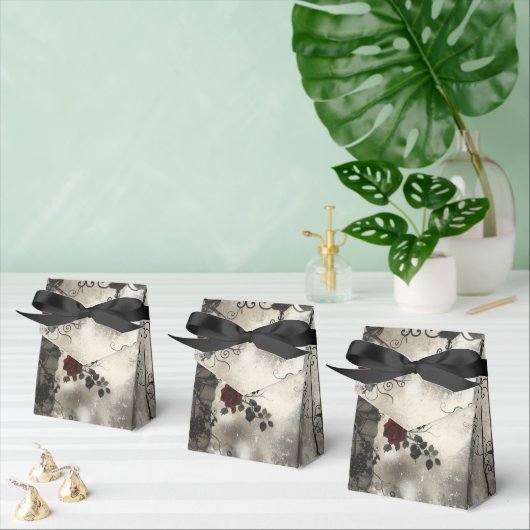 Victoriaans Gotische Tuin Rozen Patroon Bedankdoosjes (Meervoudige)