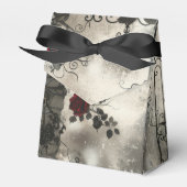 Victoriaans Gotische Tuin Rozen Patroon Bedankdoosjes (Voorkant Zijde)