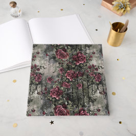 Victoriaans Gotische Tuin Rozen Patroon Gastenboek