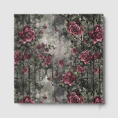 Victoriaans Gotische Tuin Rozen Patroon Gastenboek (Achterkant)